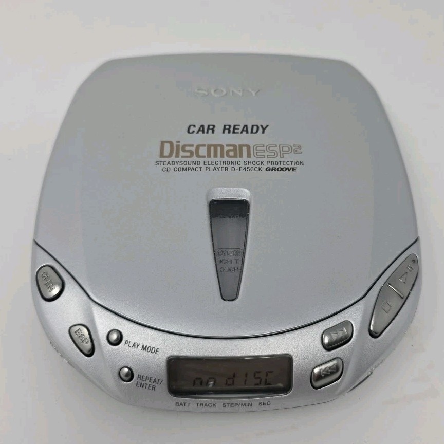 Sony Discman ESP2 D-E456CK Groove Portable CD Player Walkman - Tested WORKS