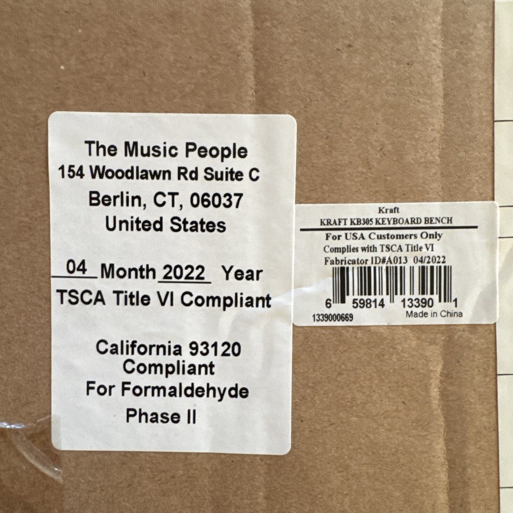 On-Stage KB305 Keyboard Piano Bench NEW