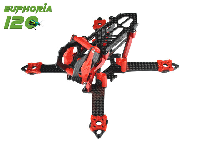 Microheli EUPHORIA 120 Racing Frame Kit (RED)