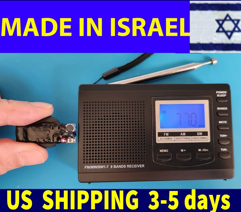 SET Micro Spy Bug operating outside FM broadcasting area + special FM receiver