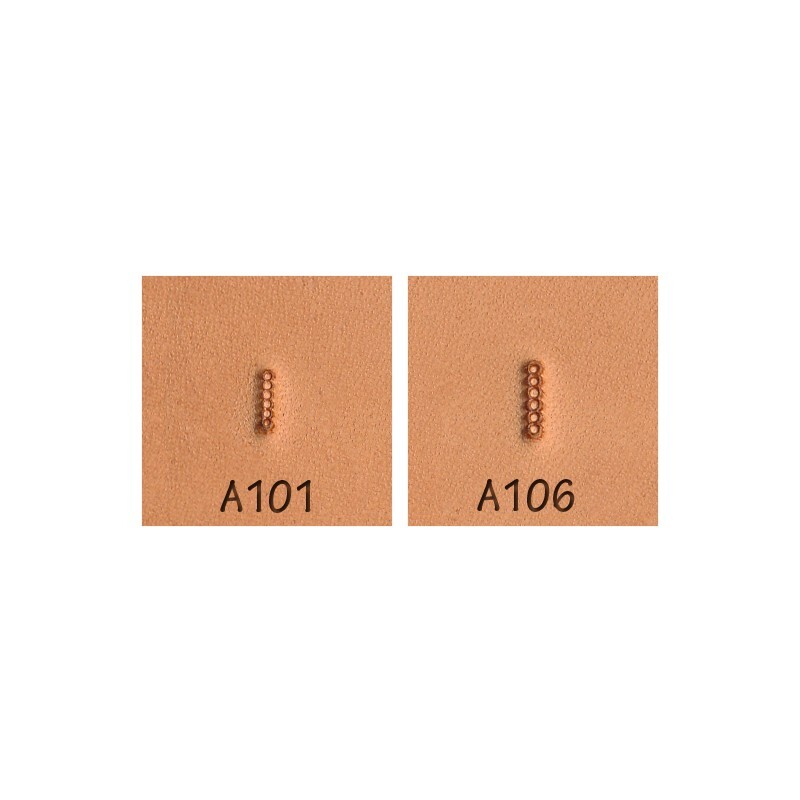 Background Bar A101 A106 2-Piece Leather Stamp Set