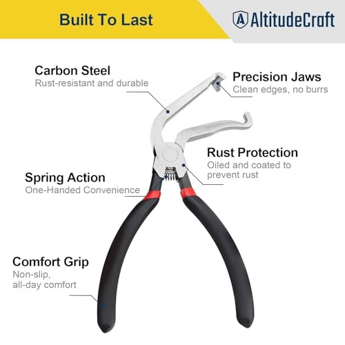60° Angled Electrical Disconnect Pliers, Auto Connector Release Tool 60 Degree