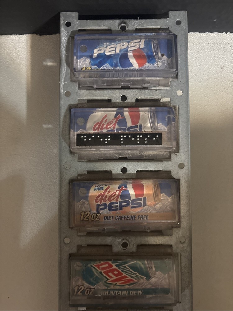 Vending Machine 8 SELECTION PANEL Untested Vintage Selections
