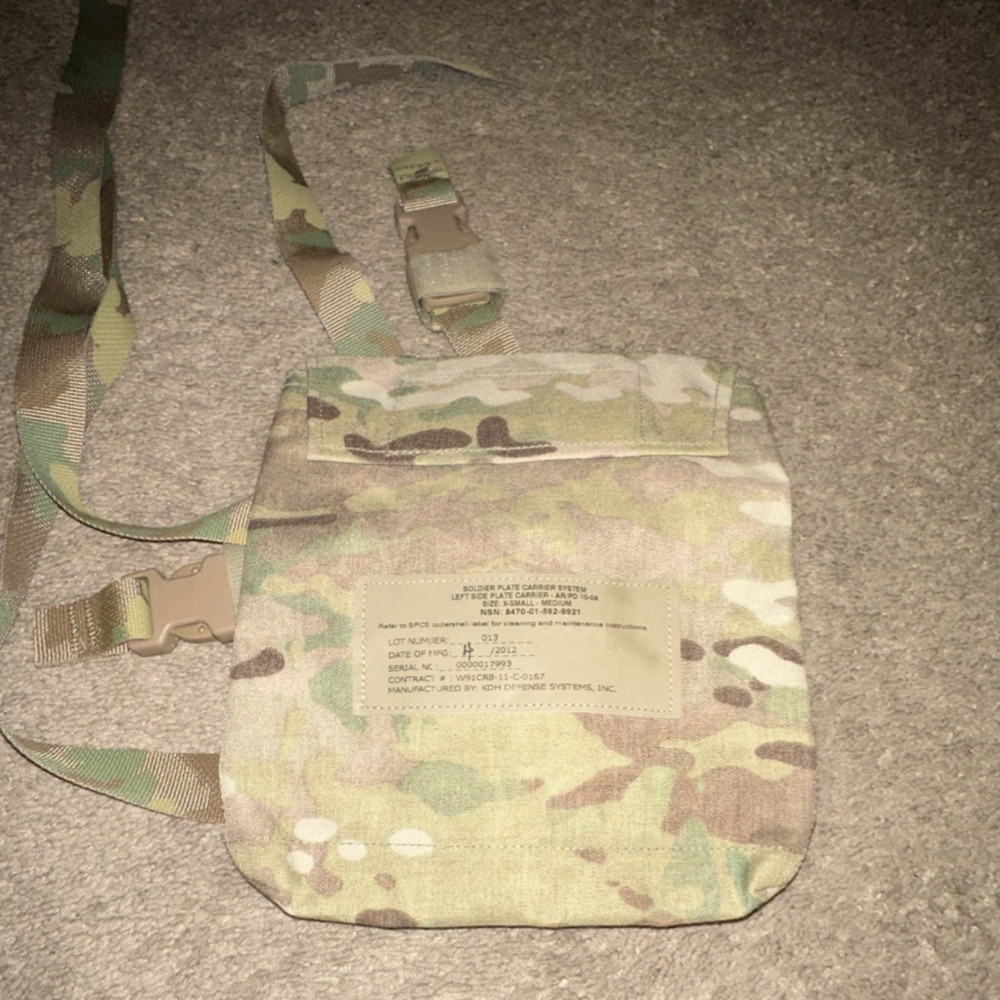 KDH Defense Systems Soldier Plate Carrier System Left Side Small/Medium Multicam