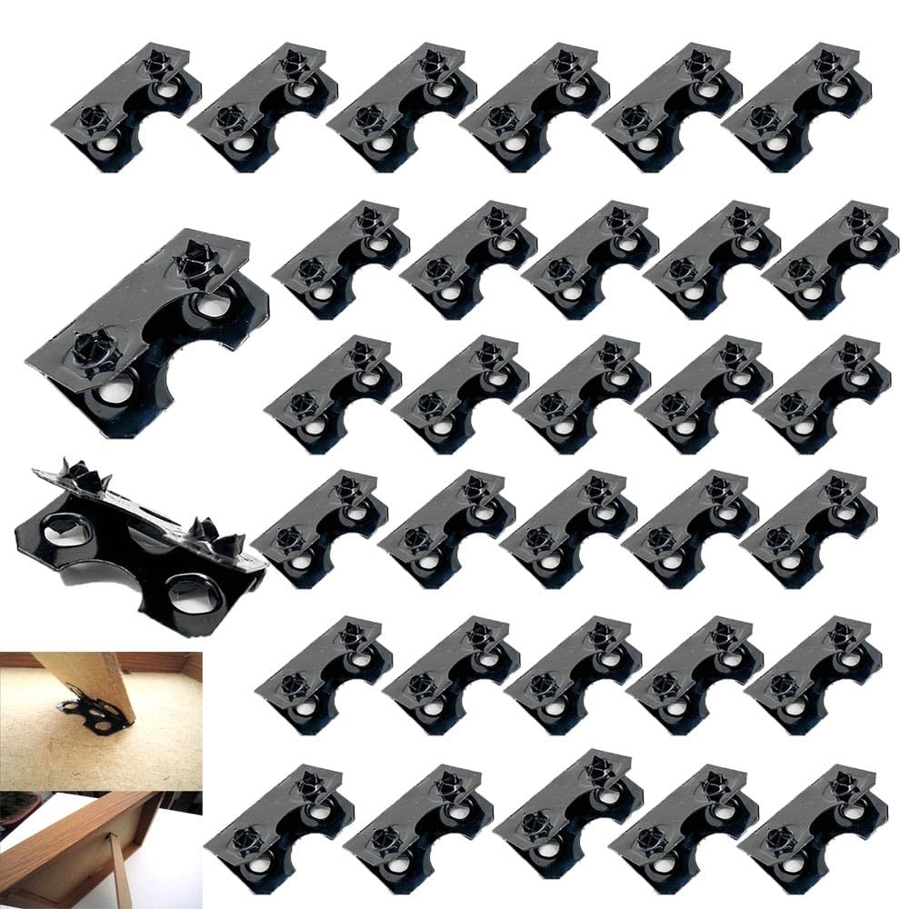 50 Pack Easel Hinge Replacement Picture Frame Back Stand Mounting