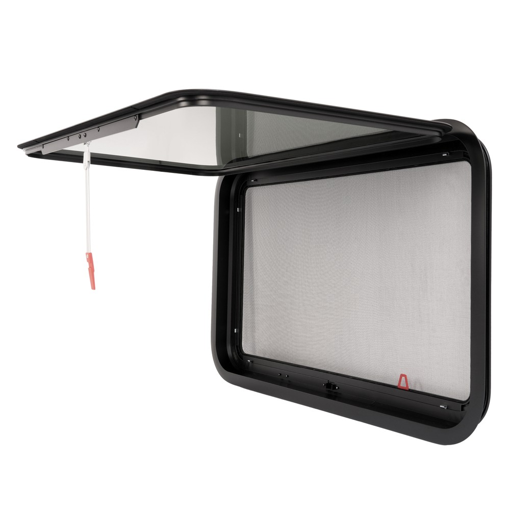 For Camper 36" W x 22" H RV Exit Window W/ Trim Ring Emergency Push Out Window