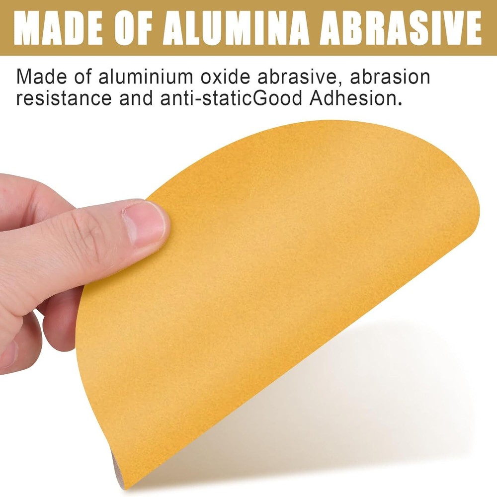 10-Pack Pure Sanding Surface:Premium 9" Yellow Discs with Solid Backing 220Grit