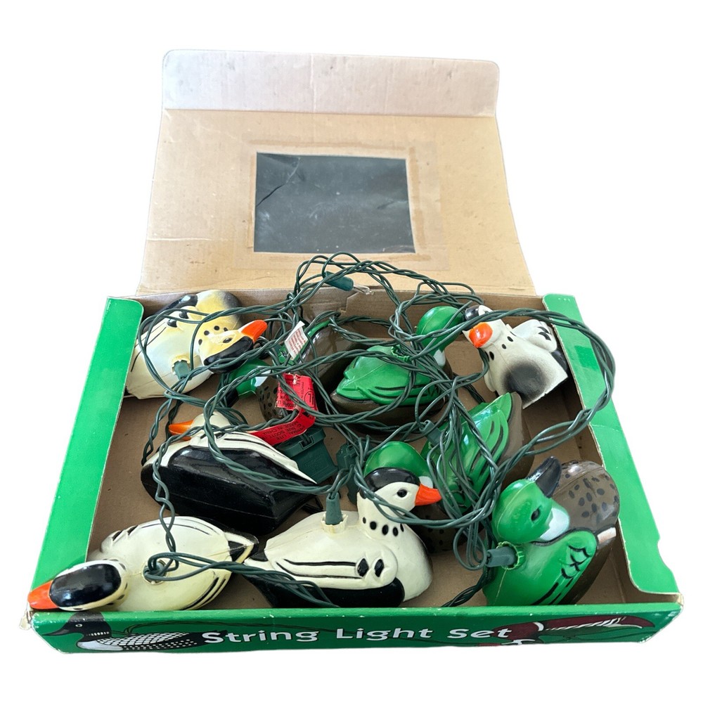 Vintage Primal Lite Duck String Light Set Ducks 1993