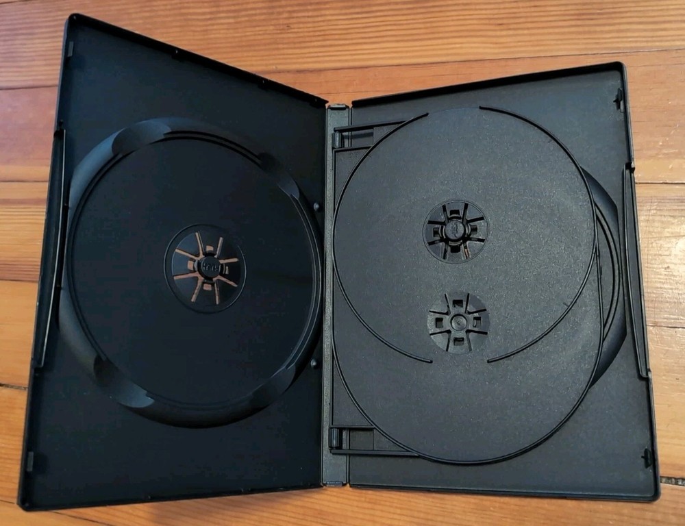 (9) Standard Black Quad 4 Discs DVD Case Lot