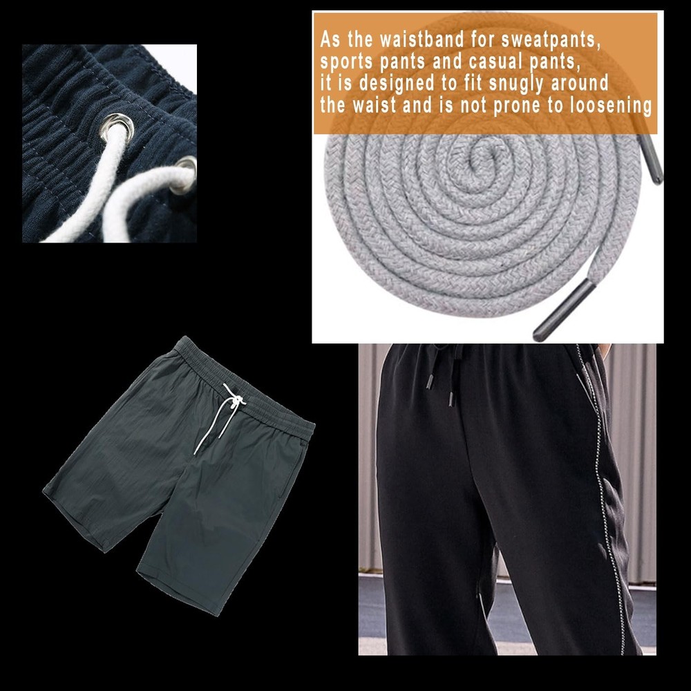 30 Pack Replacement Drawstrings Drawcords for Pants Sweatpants Hoodies Scrubs