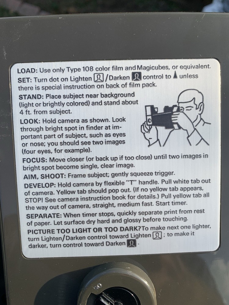 Big Shot Polaroid Land Camera