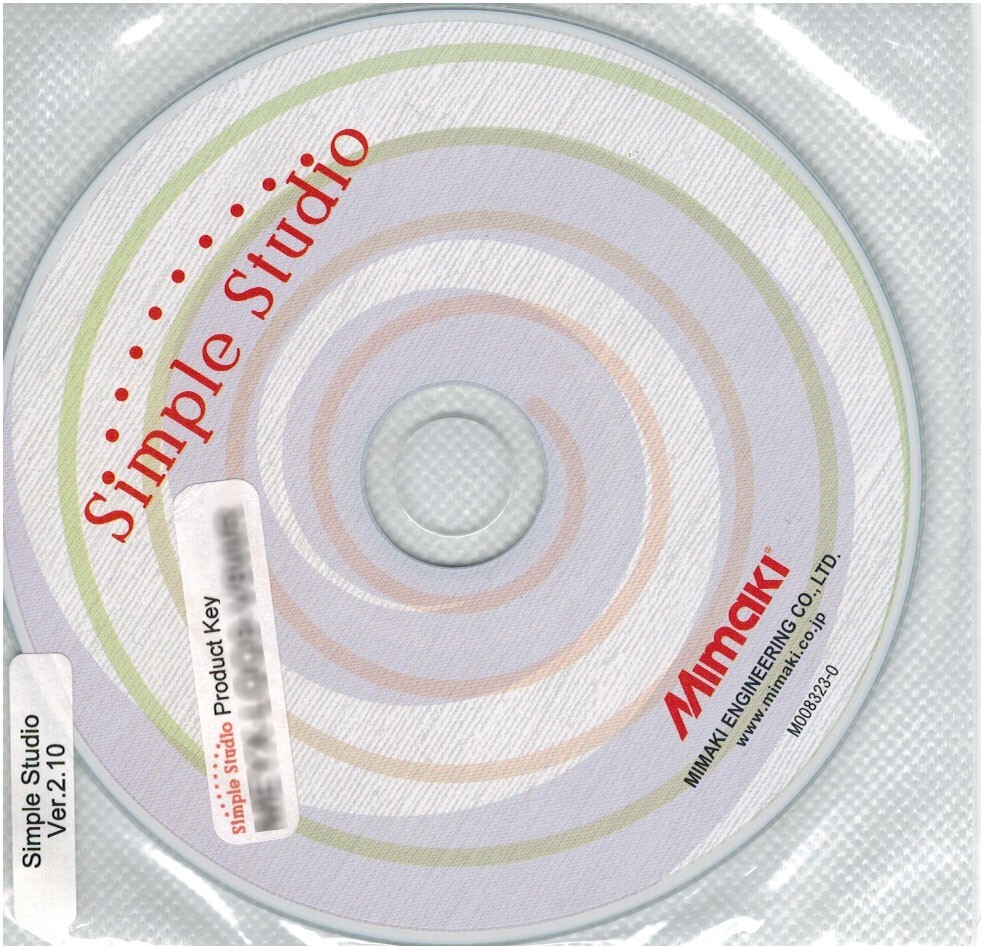Mimaki Simple Studio software CD with Product key for CJV30 printers