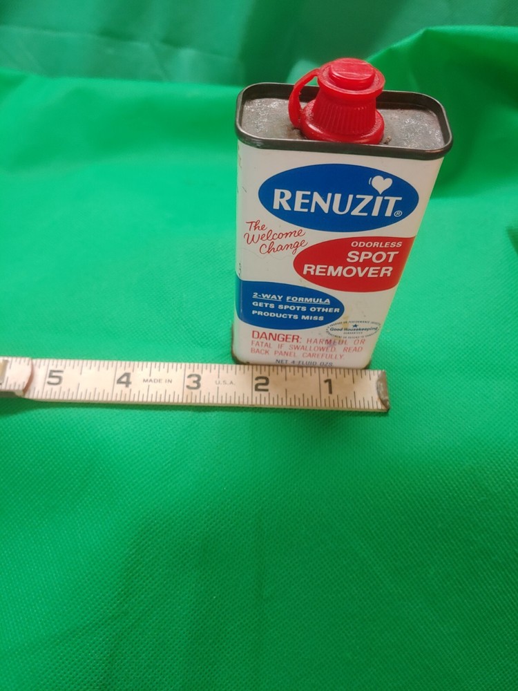 VTG Renuzit Spot Remover 4 Oz Tin Empty Cincinnati OH