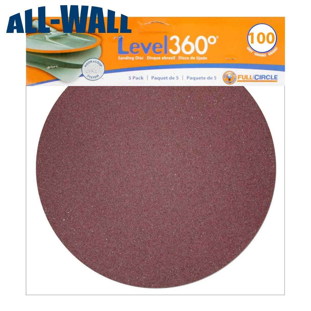 Radius 360 Drywall Sanding Discs, 9" 100-Grit (25 Pack) Fits PC 7800 *NEW*