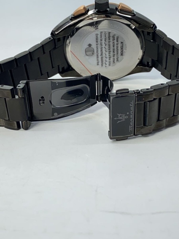 MASERATI Quartz Watch Analog Stainless Black