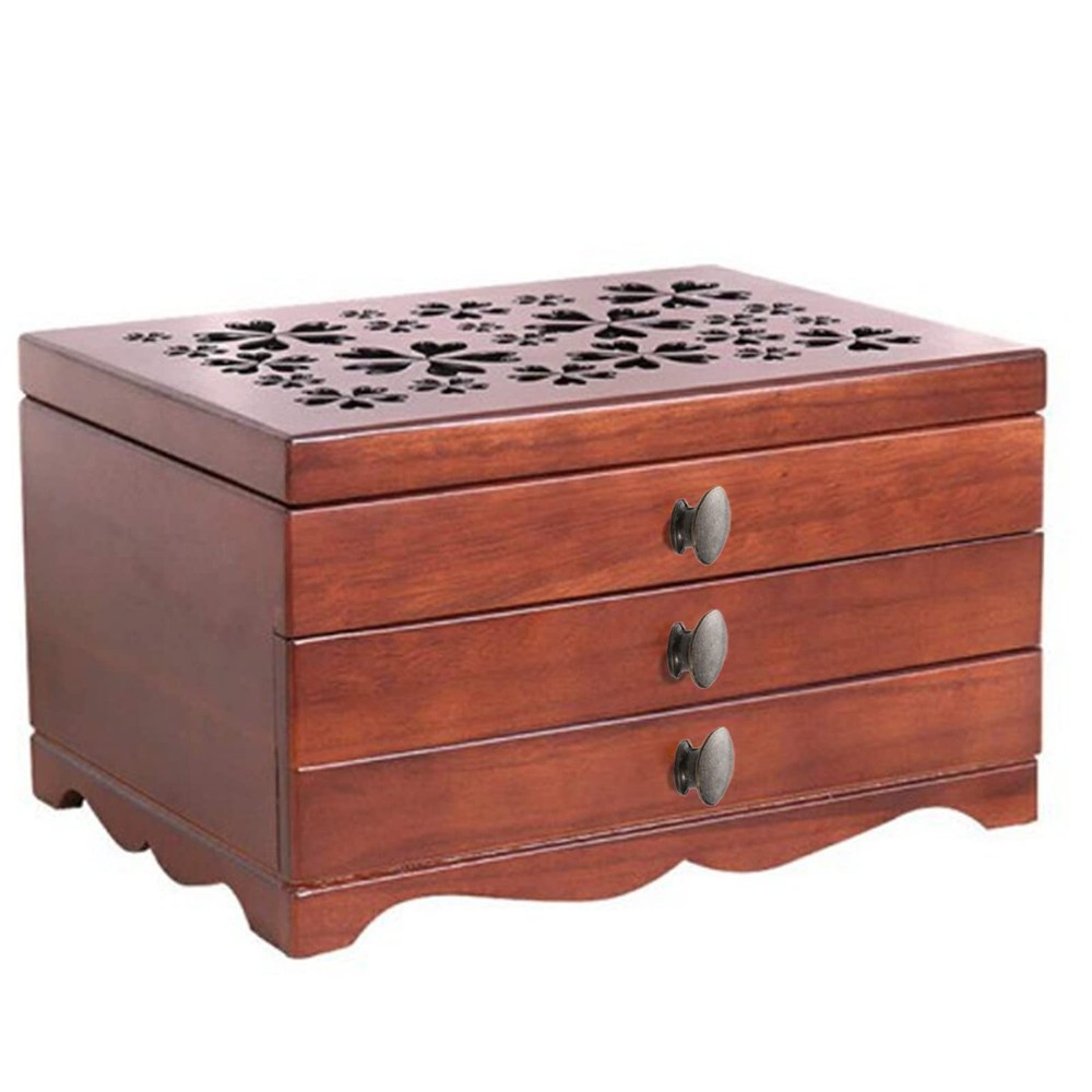 16 Pack Mini Cabinet Knobs, 1/2 Inch Dia Bronze Drawer Pulls Handles, Small R...