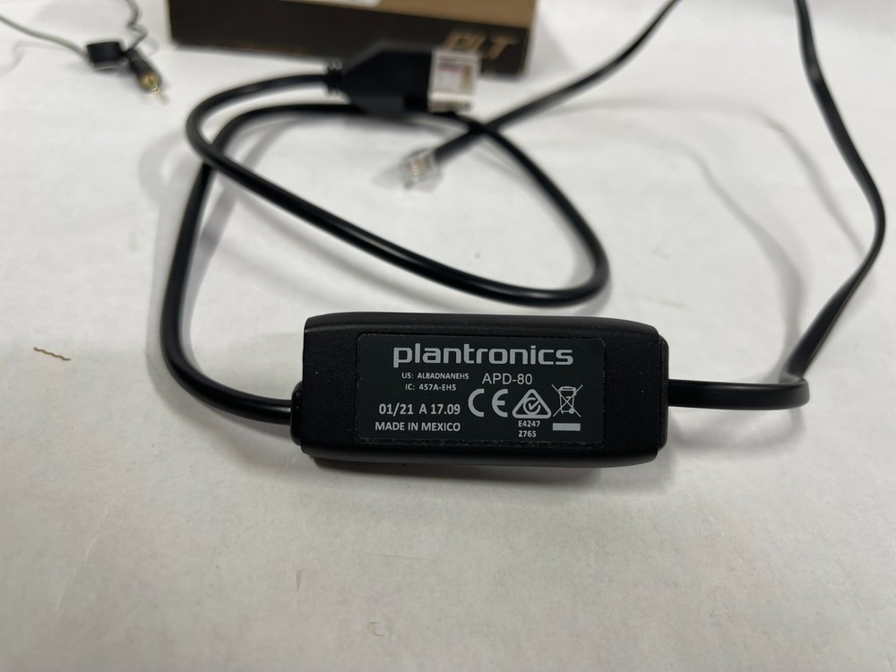Plantronics APD-80 Electronic Hook Switch Adapter - Poly 87327-01