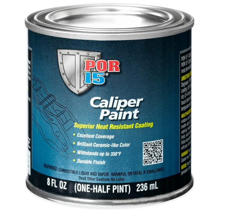 Red Caliper Paint 8 fl oz, Heat-Resistant Coating Smooth Coverage Durable Finish