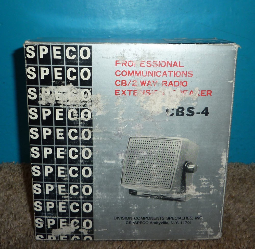 Speco CBS-4 External Communications Speaker NIB Free Shipping