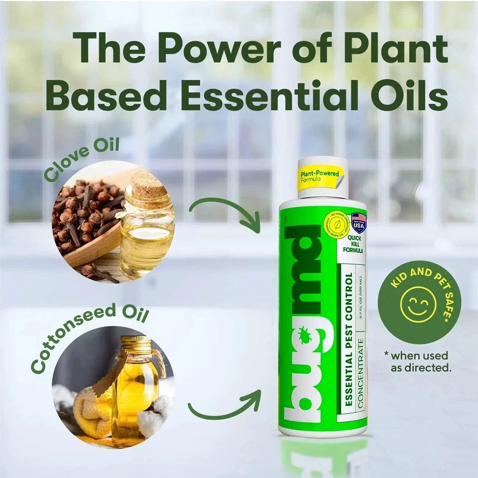 BugMD Pest Control Essential Oil Concentrate 3.7 oz (1-Pack)