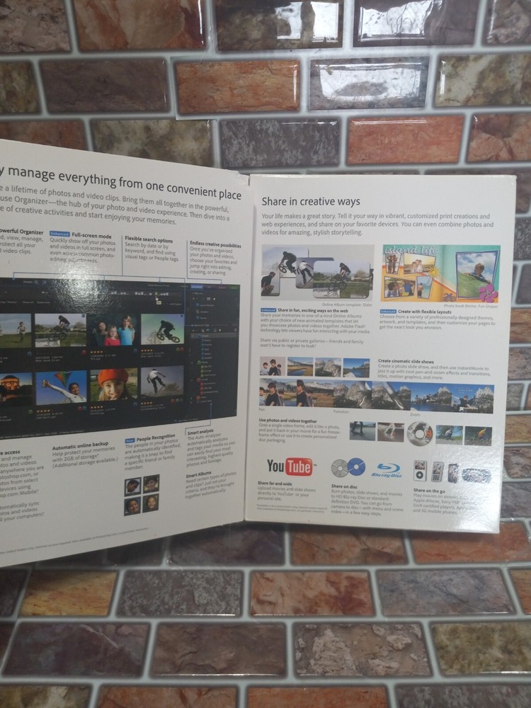Genuine Original Adobe Photoshop Elements 8 and Premie Elements 8 NOB