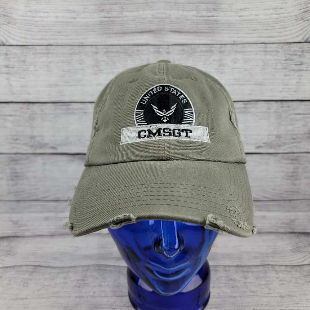 US Air Force CMSGT District Hat Distressed