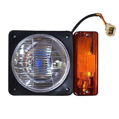 JCB 12v Head Light Lamp Left Side with Indicator Telehandler Backhoe JCB 2CX 3C