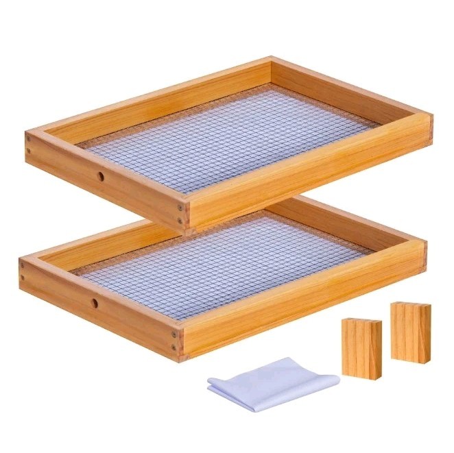 BeeCastle 8 Frame Beehive Candy Board for Langstroth Bee Hive, Beehive Assembled