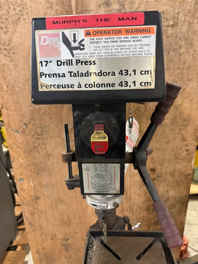 DAYTON 3Z19E 17" DRILL PRESS USED