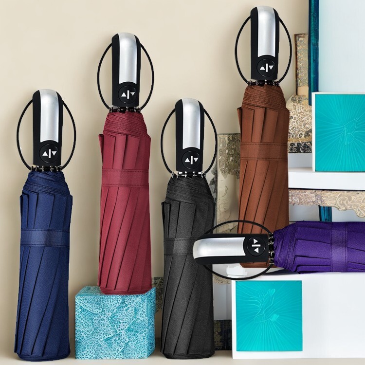 Automatic Umbrella Sun and Rain Anti-UV Windproof 3 Folding Compact Umbrella