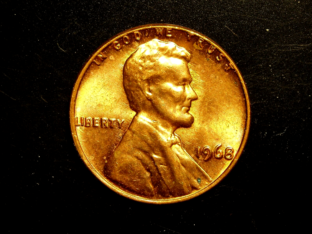 1968 UNC LINCOLN MEMORIAL CENT #1