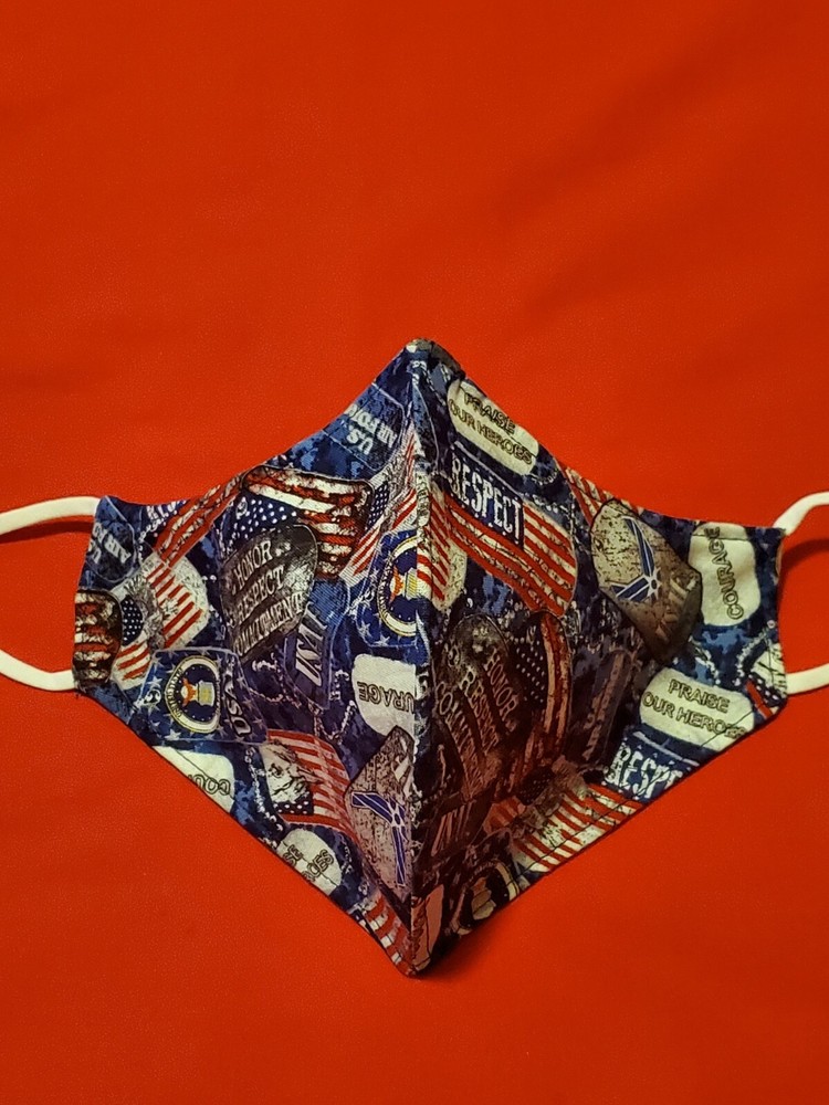 Military Air Force Dog Tags Adjustable Face Mask