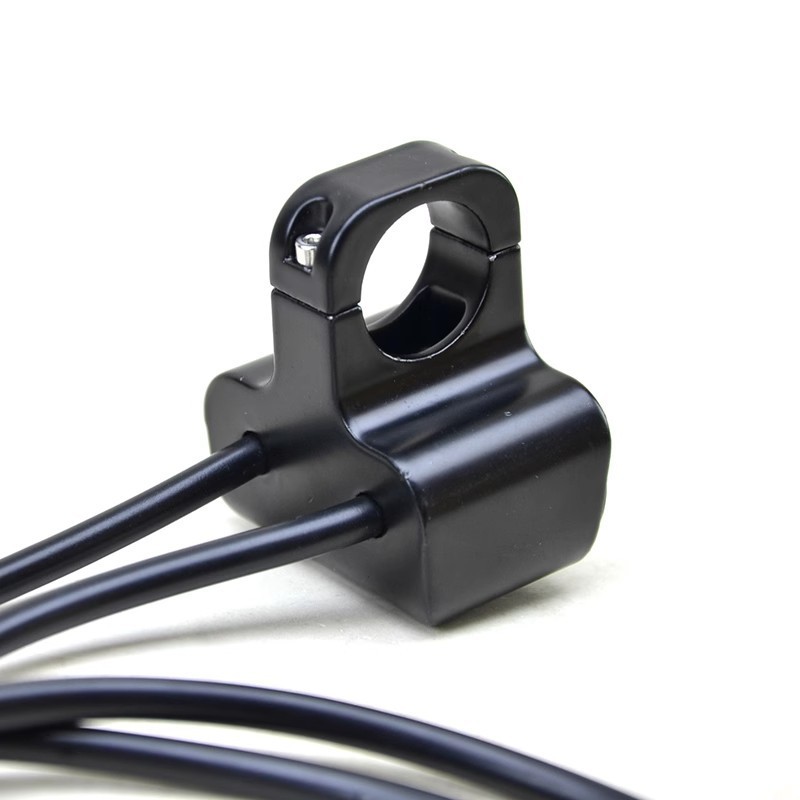 Motorcycle Switch, 7/8" Handlebar Dual Button, ON/OFF/Headlight Control Switch