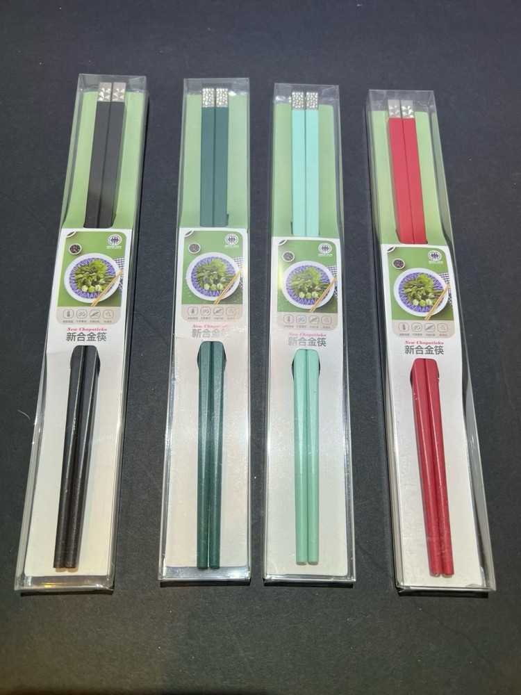 Alloy Chopsticks, Reusable Random 2 Pairs