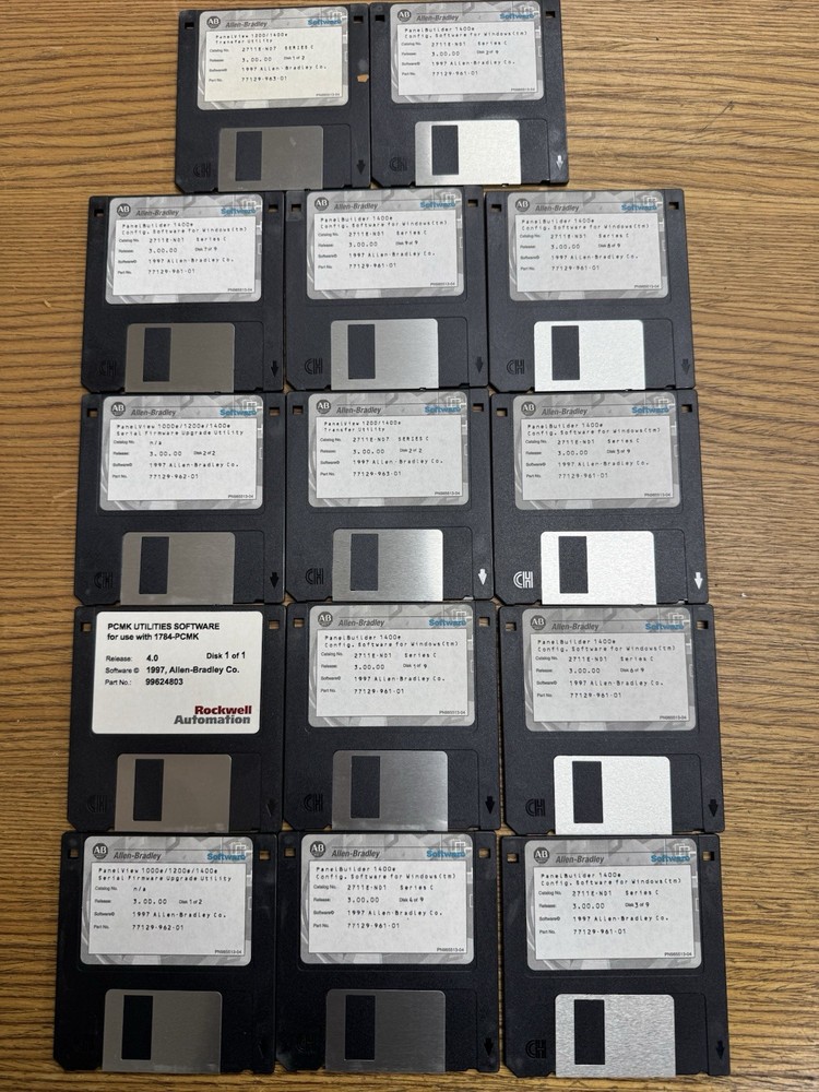 Allen Bradley Software Floppy Disk Lot
