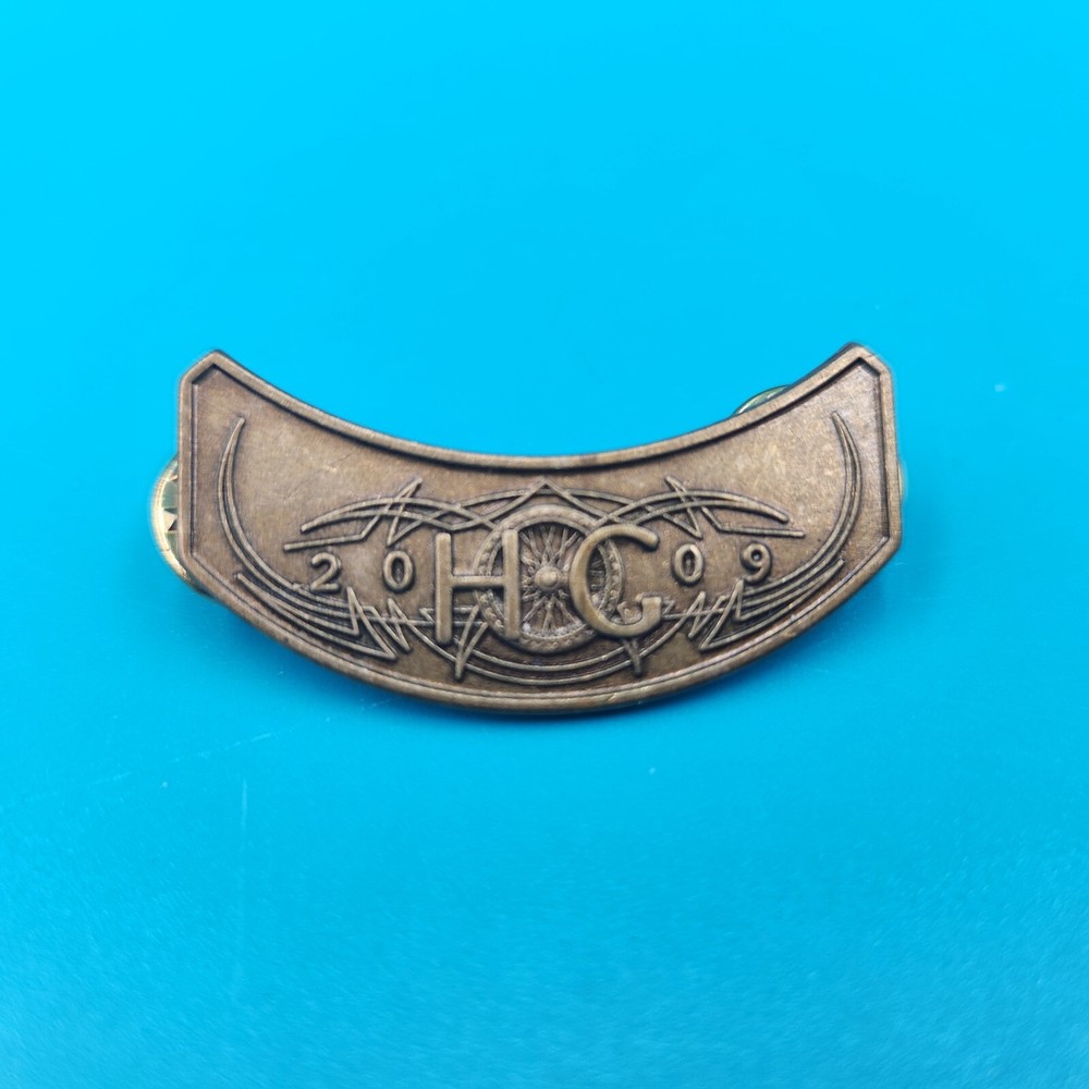 "NEW" 2009 HARLEY DAVIDSON OWNERS GROUP HOG CHAPTER ROCKER PATCH & PIN