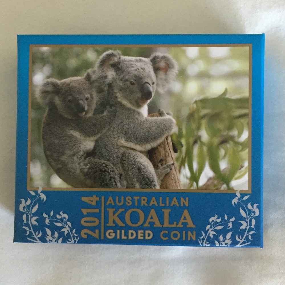 Perth Mint - Australian Koala 2014 1oz Silver Gilded Edition