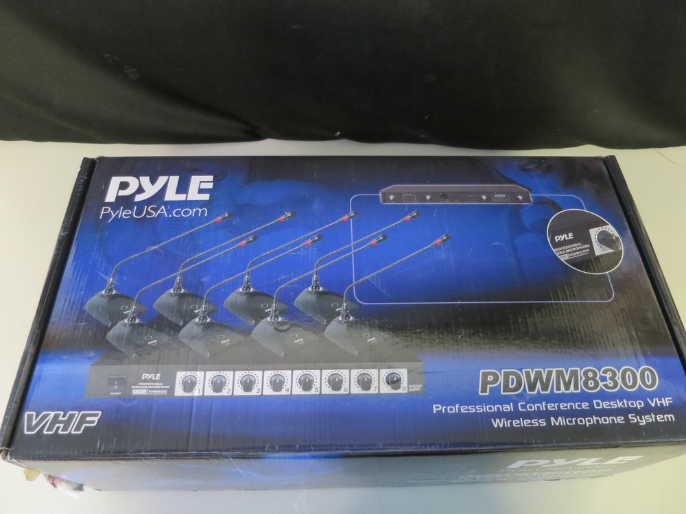 Pyle PDWM8300 Professional Conference Desktop VHF Wireless Microphone System