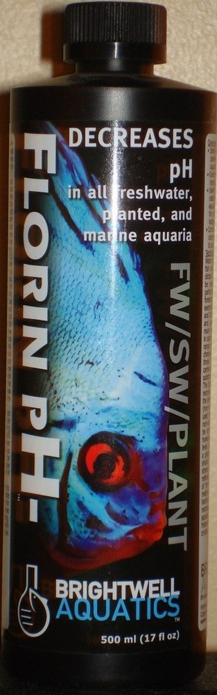 Brightwell Aquatics  Florin Decrease Ph  17 OUNCE For All Aquaria