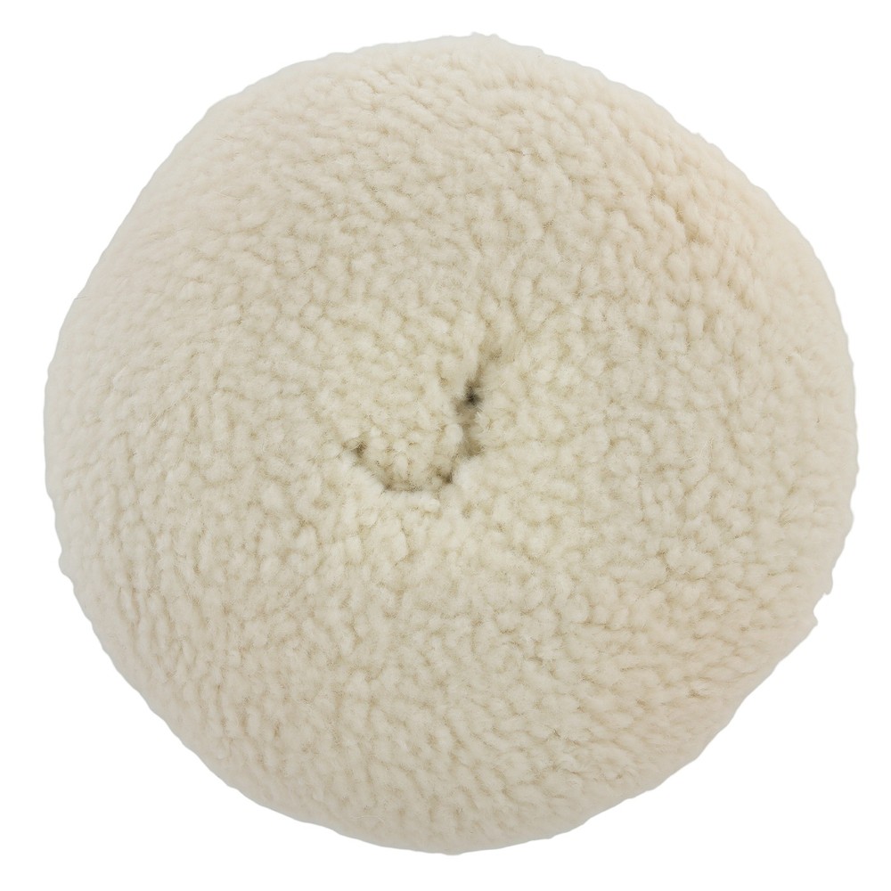 7 Inch Wool Hook Loop Pad Buffing Bonnet for Compound Polisher Application