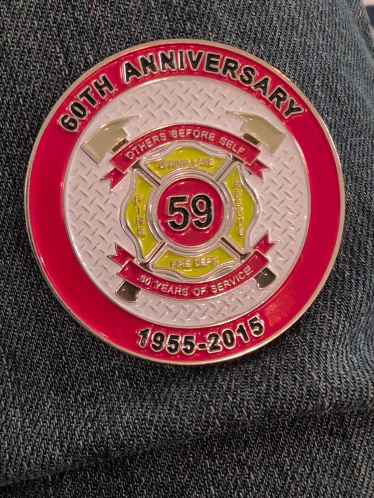 Spring Lake Fire Dept 60th Anniversary Challenge Coin