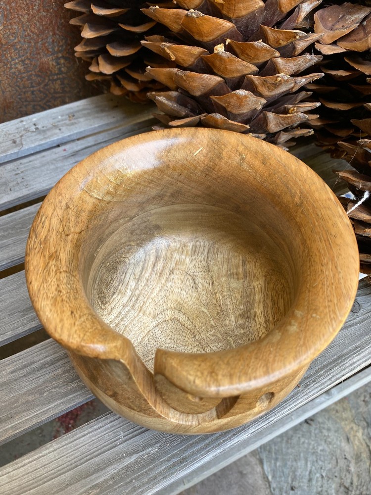 Susan Bates Wood Yarn Bowl