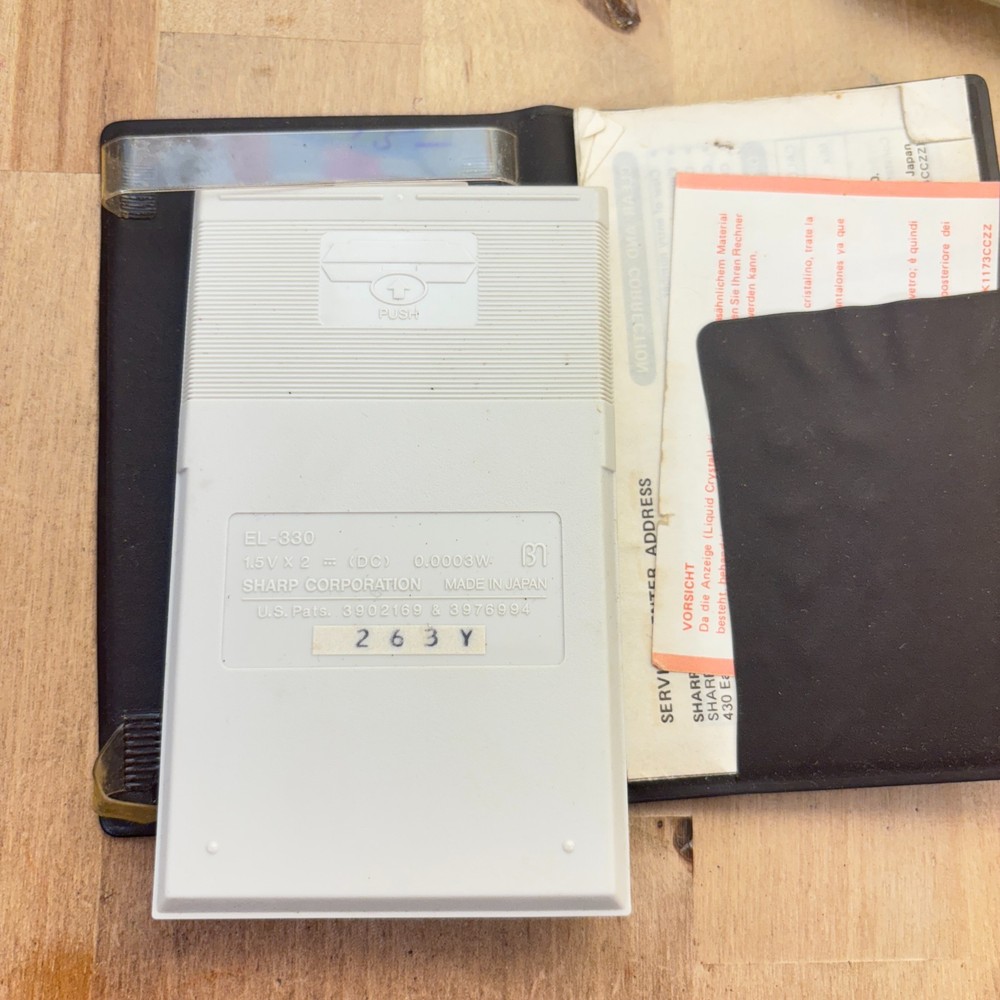 Lot 5 Vtg Calculators, Texas Instruments, Casio, Sharp, Caliber