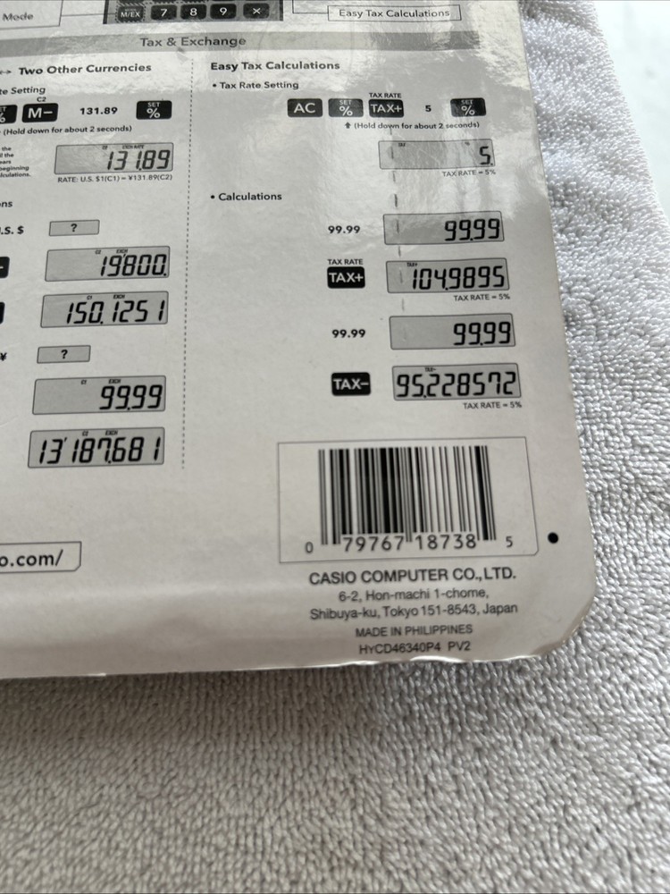 Casio Basic 8-Digit Desktop Calculator (MS-80B) New