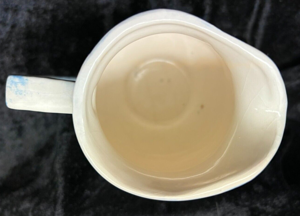 4-1/2" Ceramic Creamer/Pitcher Signed LJM 1981
