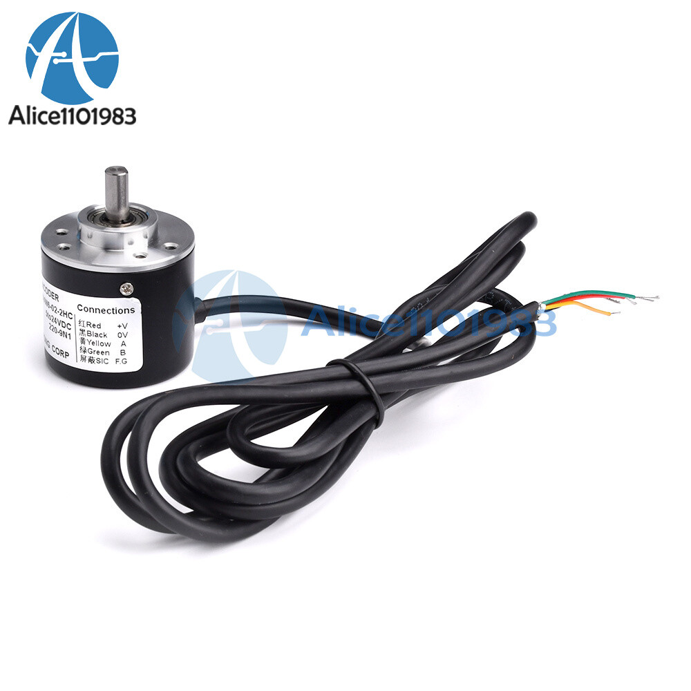 Incremental Rotary Encoder DC5-24V 100-1000P/R Photoelectric AB Two Phases
