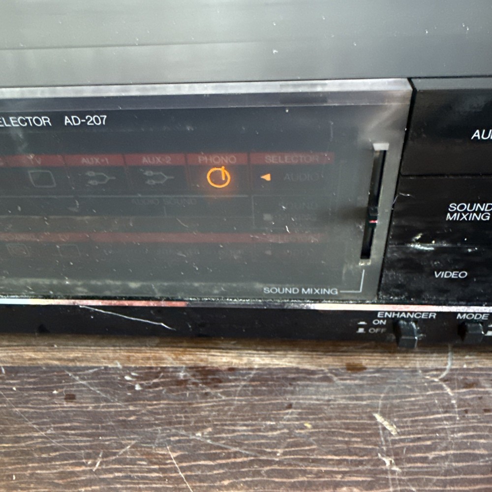 Vintage Sharp Audio Video Selector AD-207 Power Tested Only