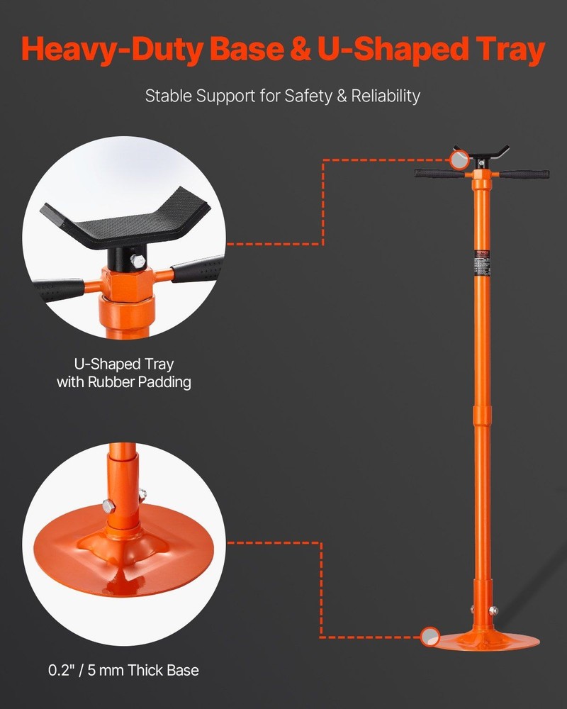 Stable Flat Base Under Hoist Stand for Automotive Use