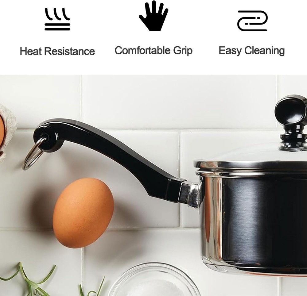 2pcs Fry Pan Handle P08-033 for Farberware Pots Replacement Long Handle Fit for