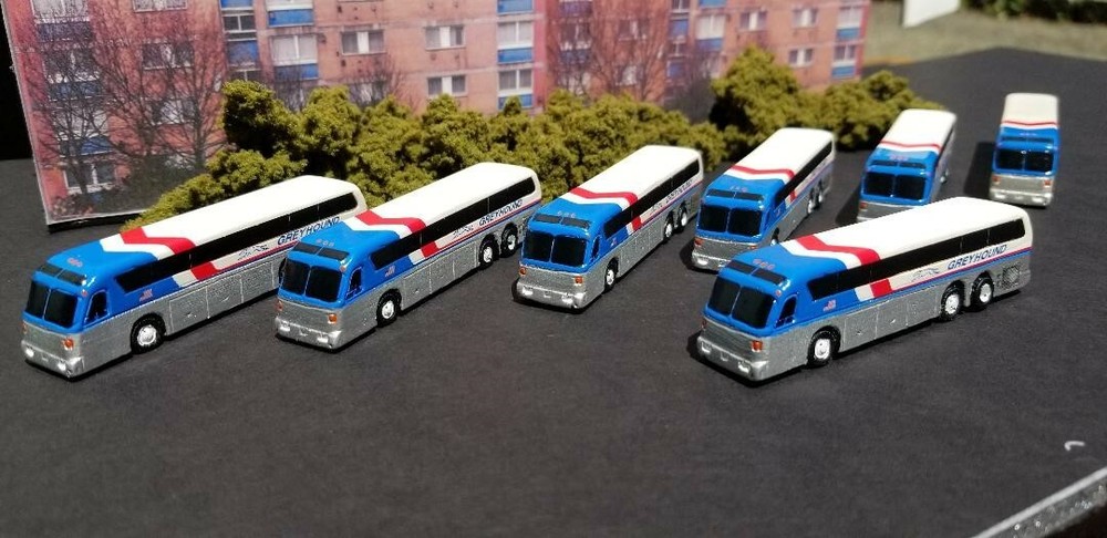 Greyhound Bus in N scale by Brucast